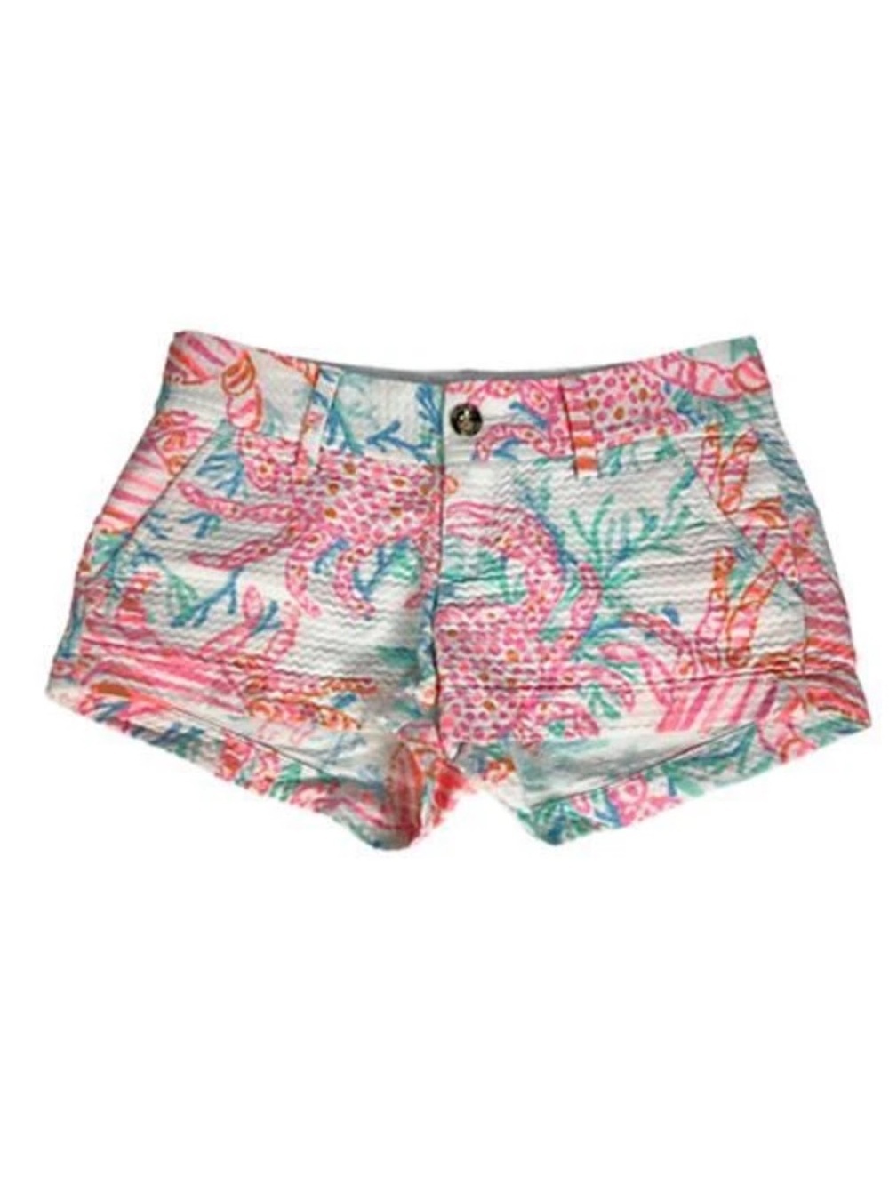 Lilly Pulitzer Getting Steamy Resort White The Walsh Short Size 12